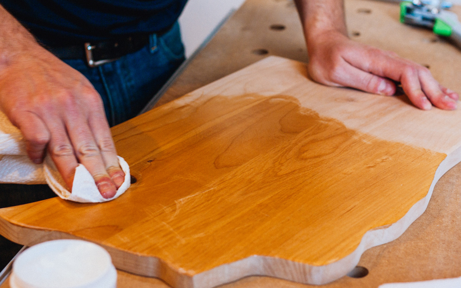 Wooden Chopping Board Top View stock illustrations