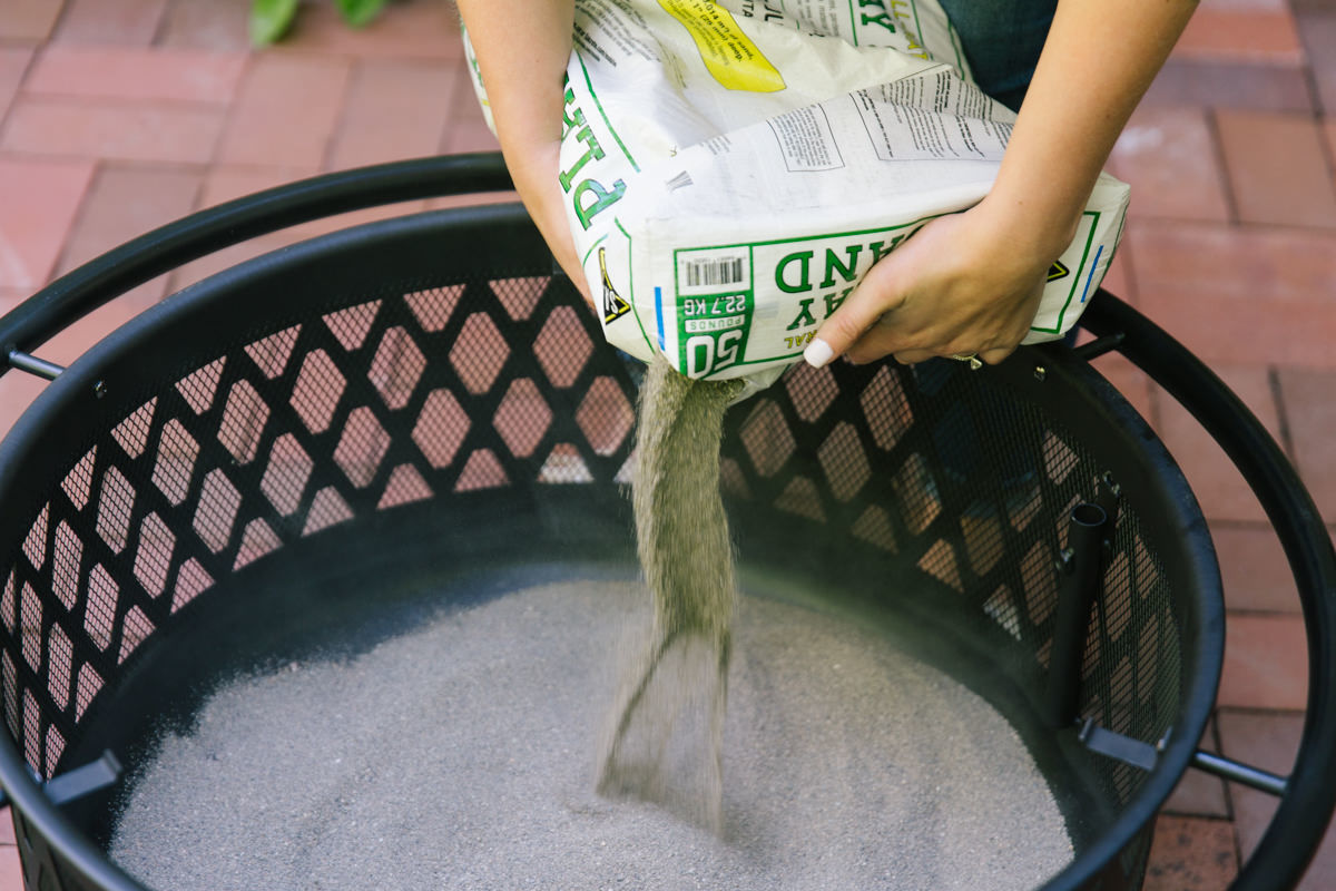 add sand to fire pit add sand to fire pit