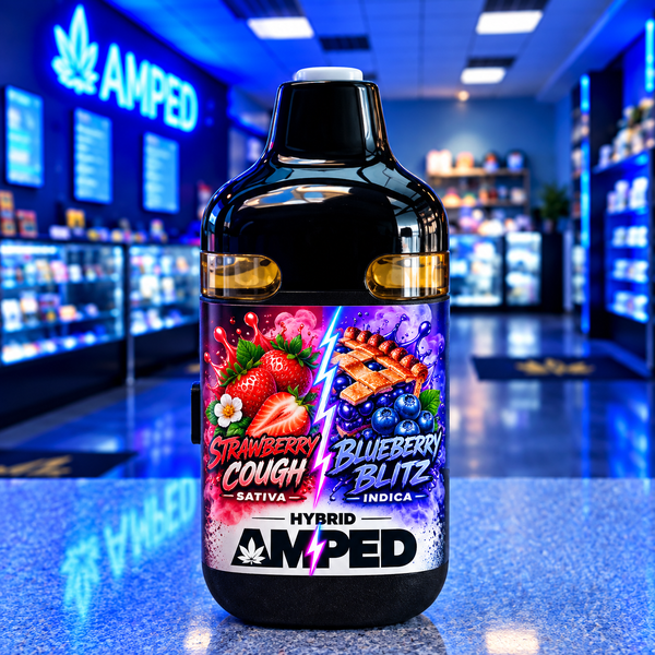 Amped | Strawberry Cough / Blueberry Blitz  | Dual - Tank Vape