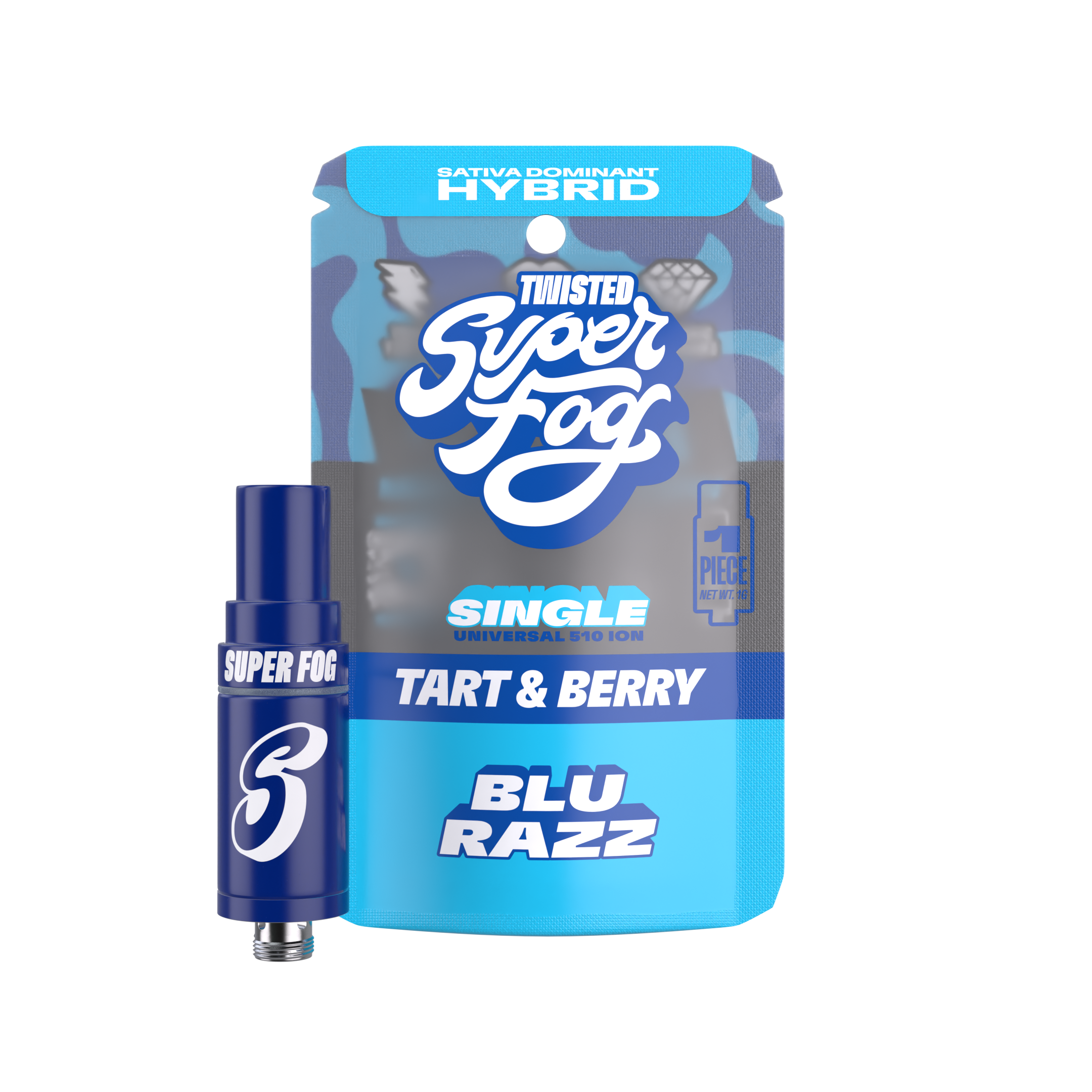 Mfused 1g Diamonds Cartridge - Blu Razz