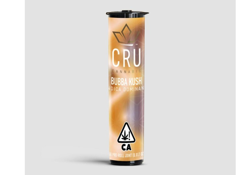 CRU | Bubba Kush Infused With Kief PreRoll