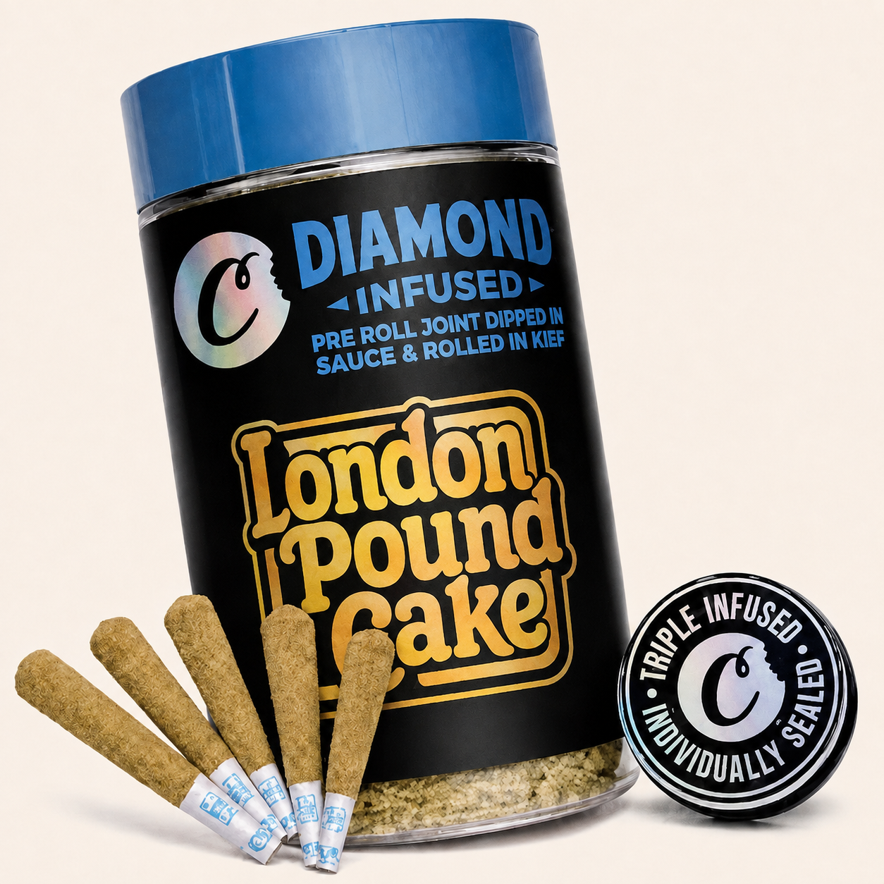 COOKIES - LONDON POUND CAKE - INFUSED PREROLL - 5PK
