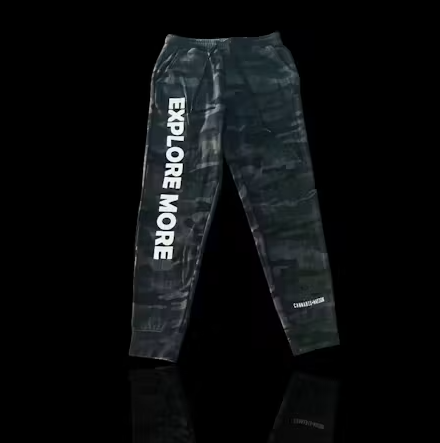 Apparel Sweatpants Black Camo All Sizes
