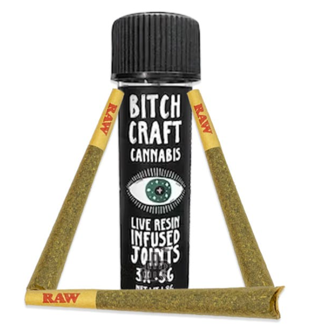 Bitchcraft - Serpents Spell .5 X 3 Live Resin Infused Prerolls (H)