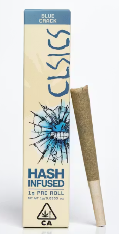 BLUE CRACK HASH INFUSED PREROLL [S]