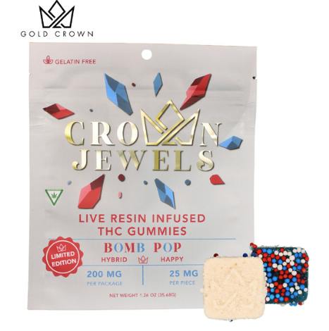 Gold Crown | 200mg - 8pk Gummies | Bomb Pop Crown Jewels
