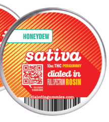 5mg Honeydew Sativa Rosin Gummies 20pk