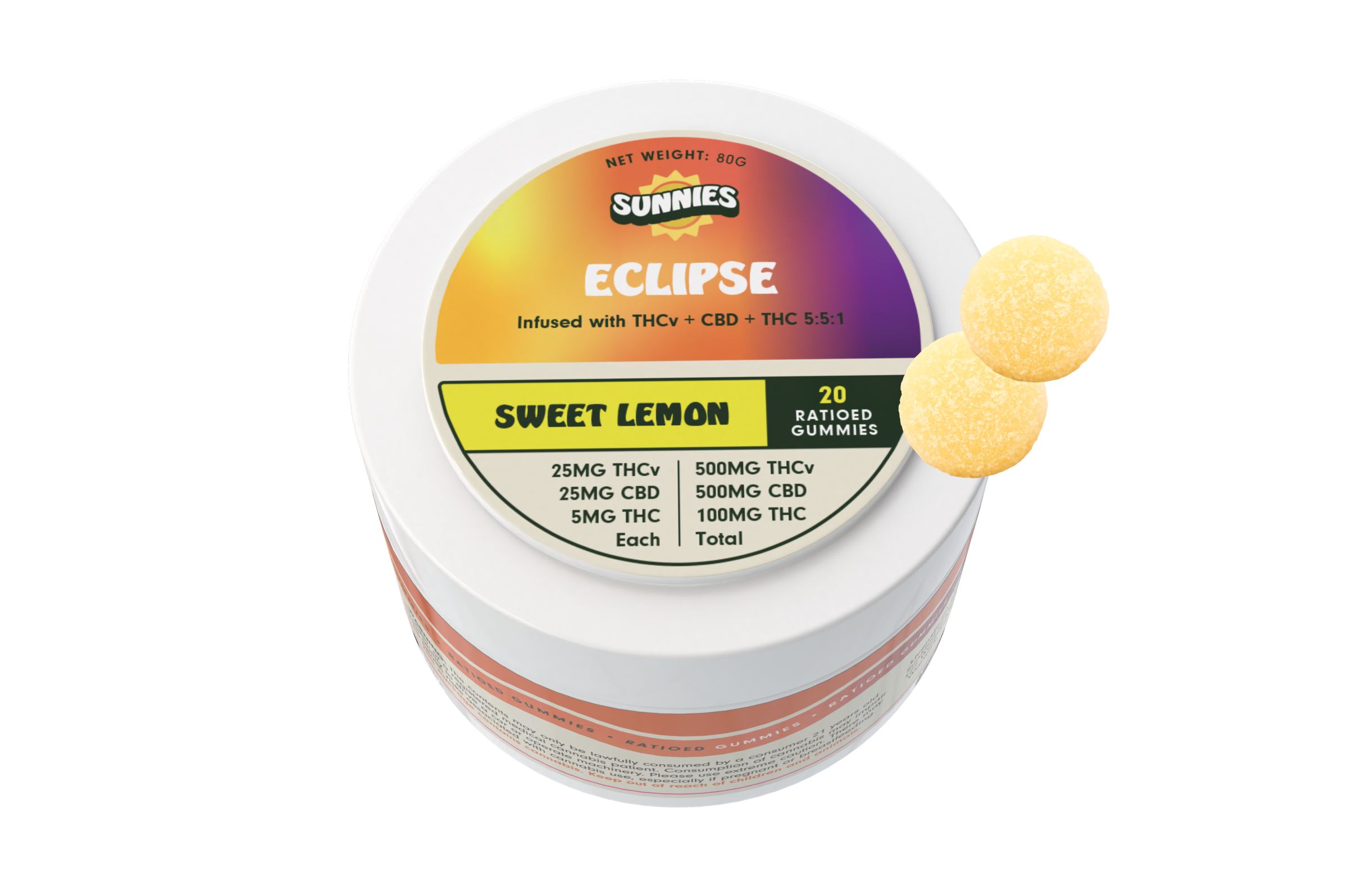 Eclipse Gummies 5:5:1 CBD:THCv:THC