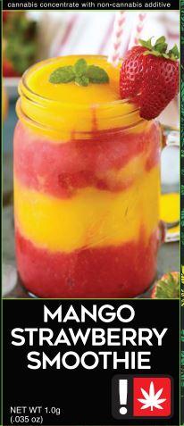 Flavored Mango Strawberry Smoothie