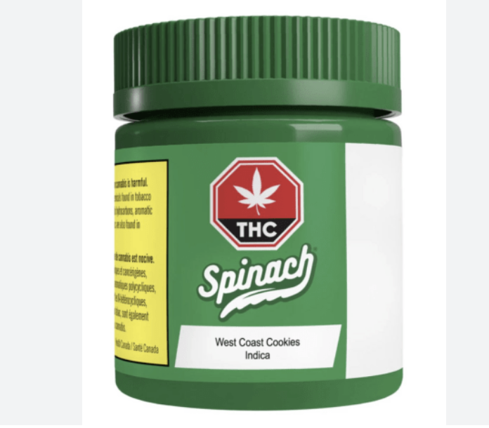 Spinach - West Coast Cookies Flower - Indica