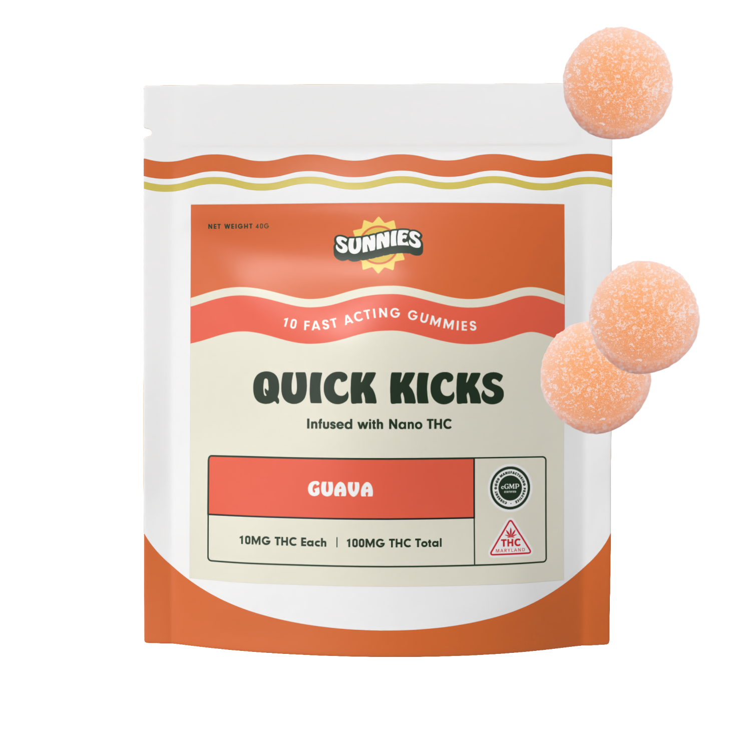 Guava Nano Gummies 10mg - 100mg