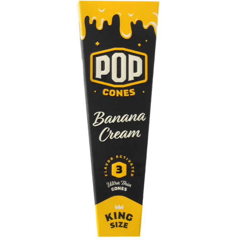 Pop King Banana Cream Pre Rolled Cones