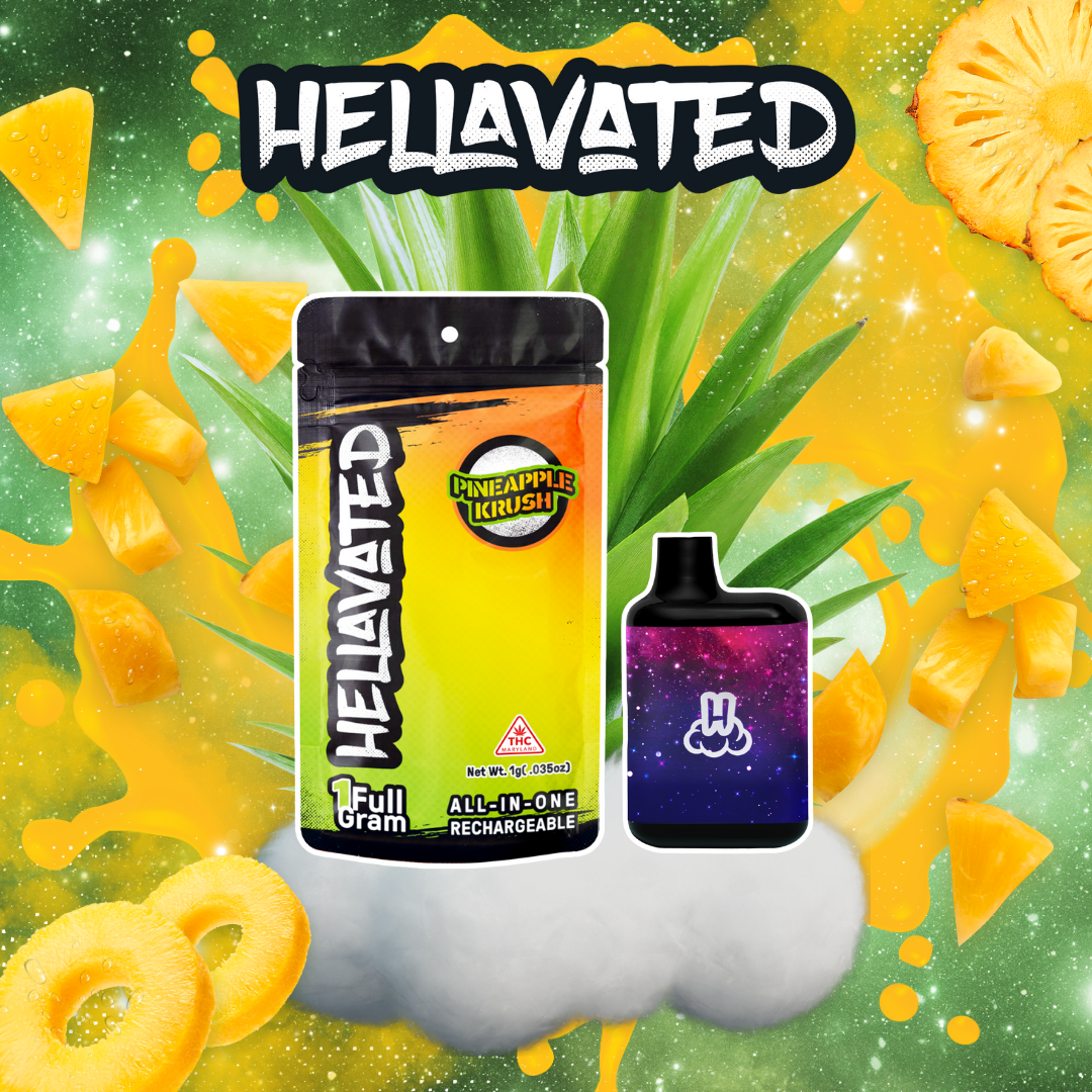 Pineapple Krush Cloud Bar Rechargeable Disposable 1g