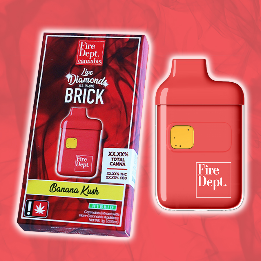 Fire Dept. Cannabis: Banana Kush Live Flavored - - Fire Dept