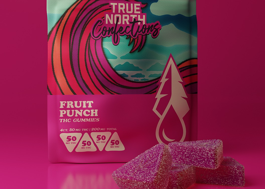 True North   4 X 50mg Gummies   Fruit Punch