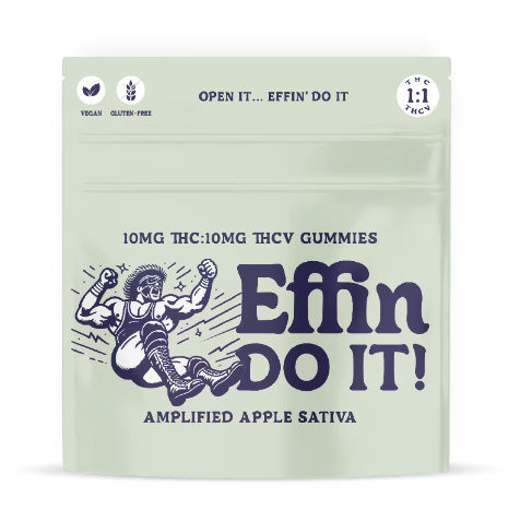 Effin Edibles 10pk/100mg- Amplified Apple 1:1 (THC:THCV)