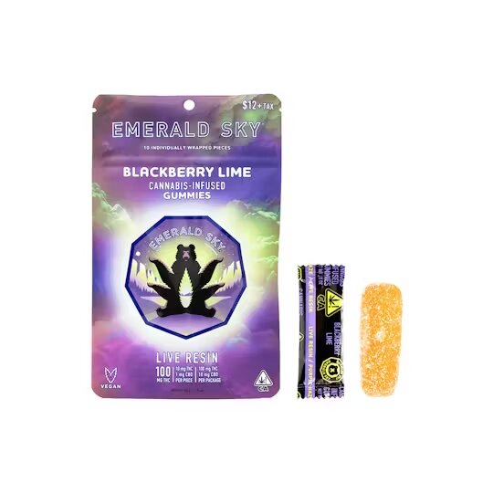 Blackberry Lime LR Gummies Emerald Sky