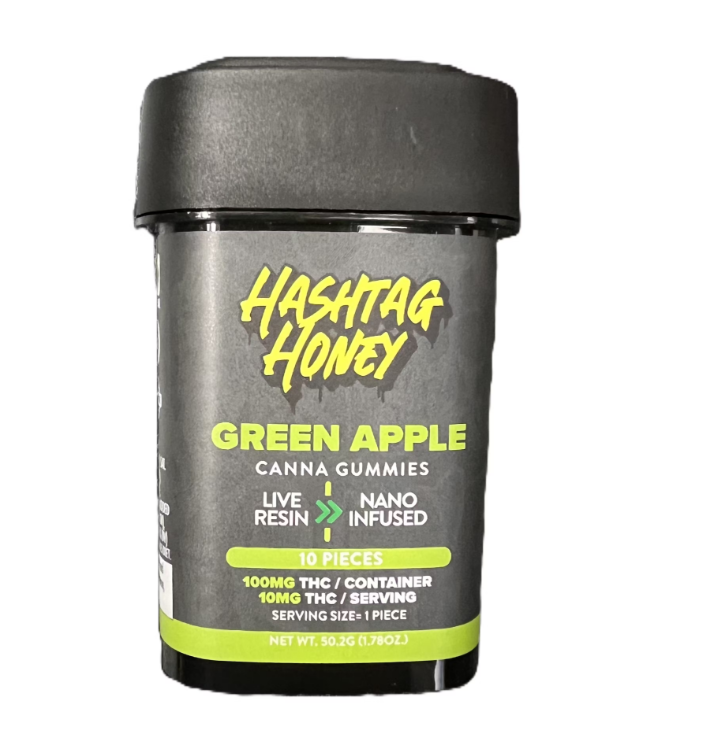 Hashtag Honey - Green Apple Gummies 10pk - 100mg