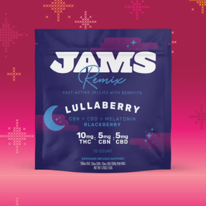 Ⓥ JAMS Jellies Remix 100mg: Lullaberry 10pk