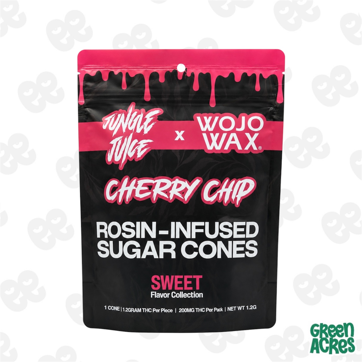 Jungle Juice: Cherry Dip JJ x WOJO 200MG Rosin Sugar Cones