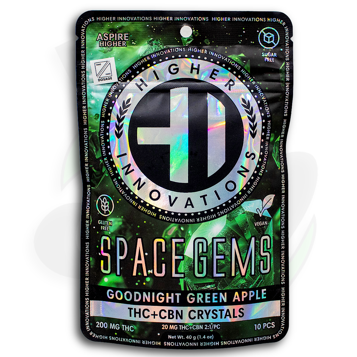 Green Apple | 200mg 2:1 THC+CBN Space Gems