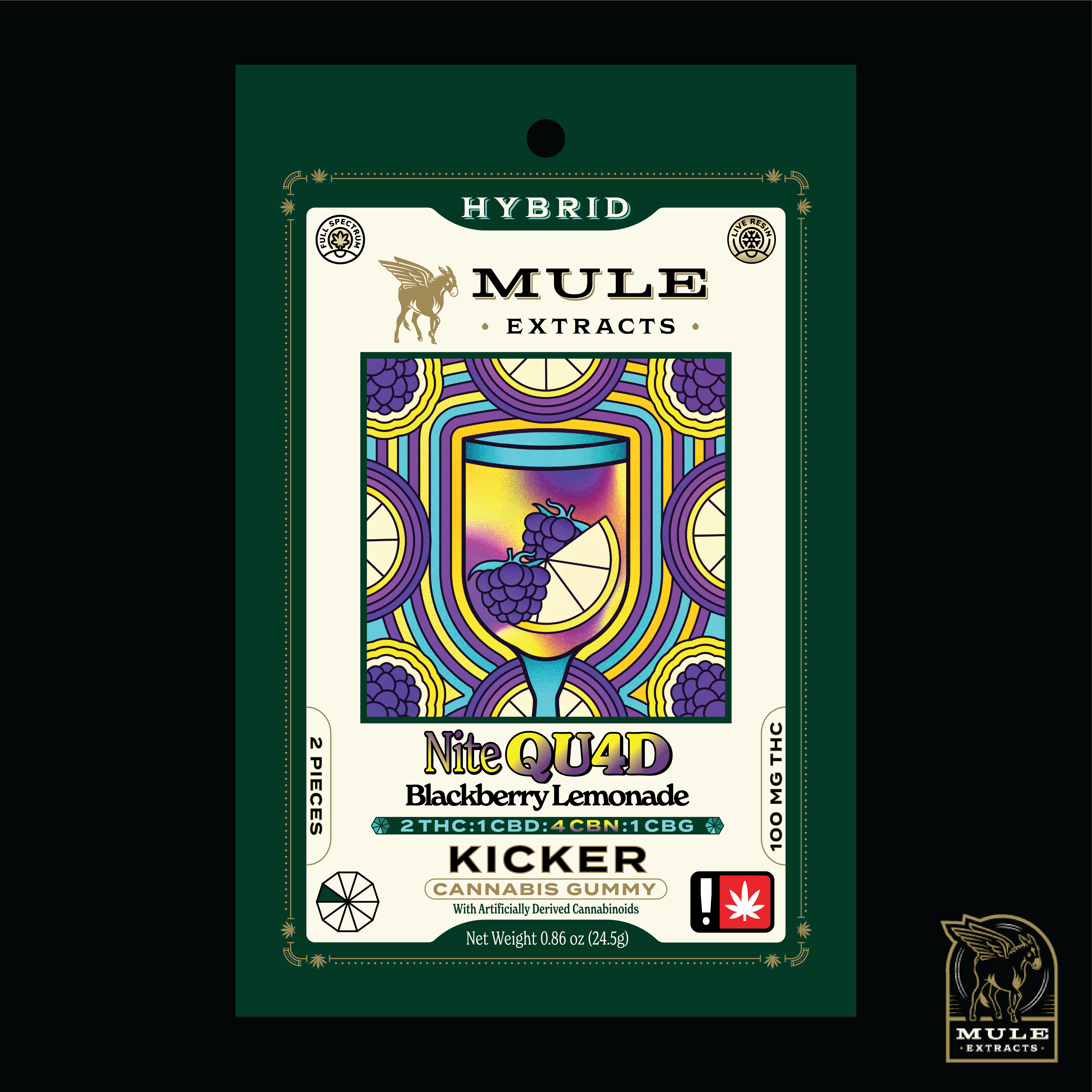 Kicker Blackberry Lemonade Nite Quad / Green Leaf