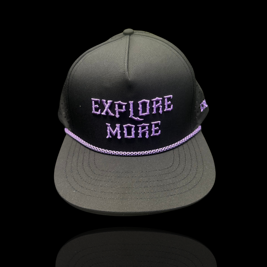 Apparel Hat Embroidered Purple
