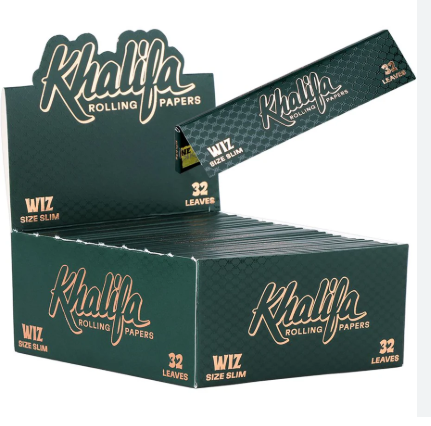Khalifa Rolling Papers - 32pc / Wiz Size Slim 50ct product photo