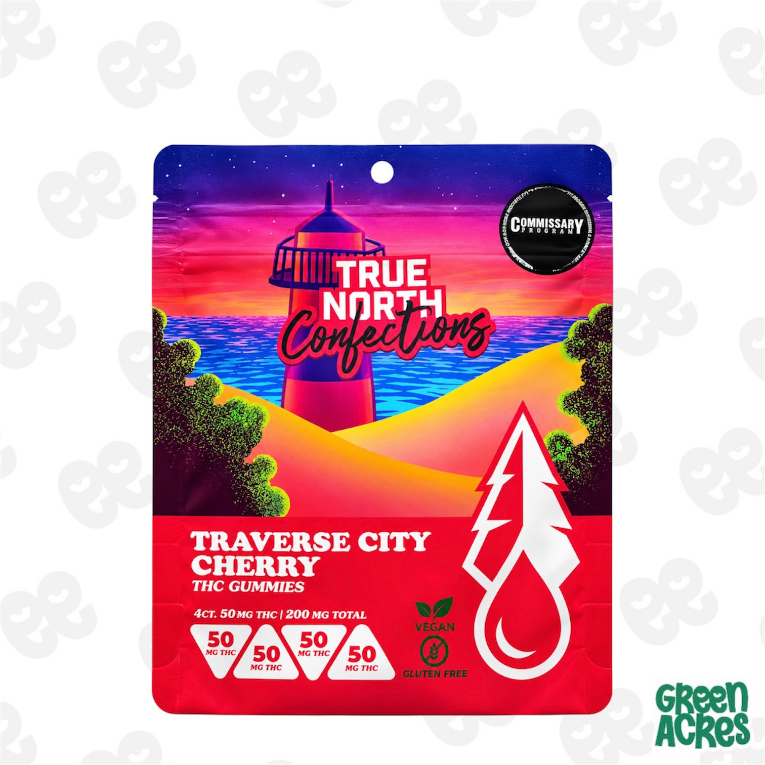 True North: Traverse City Cherry Vegan Gummies 200MG