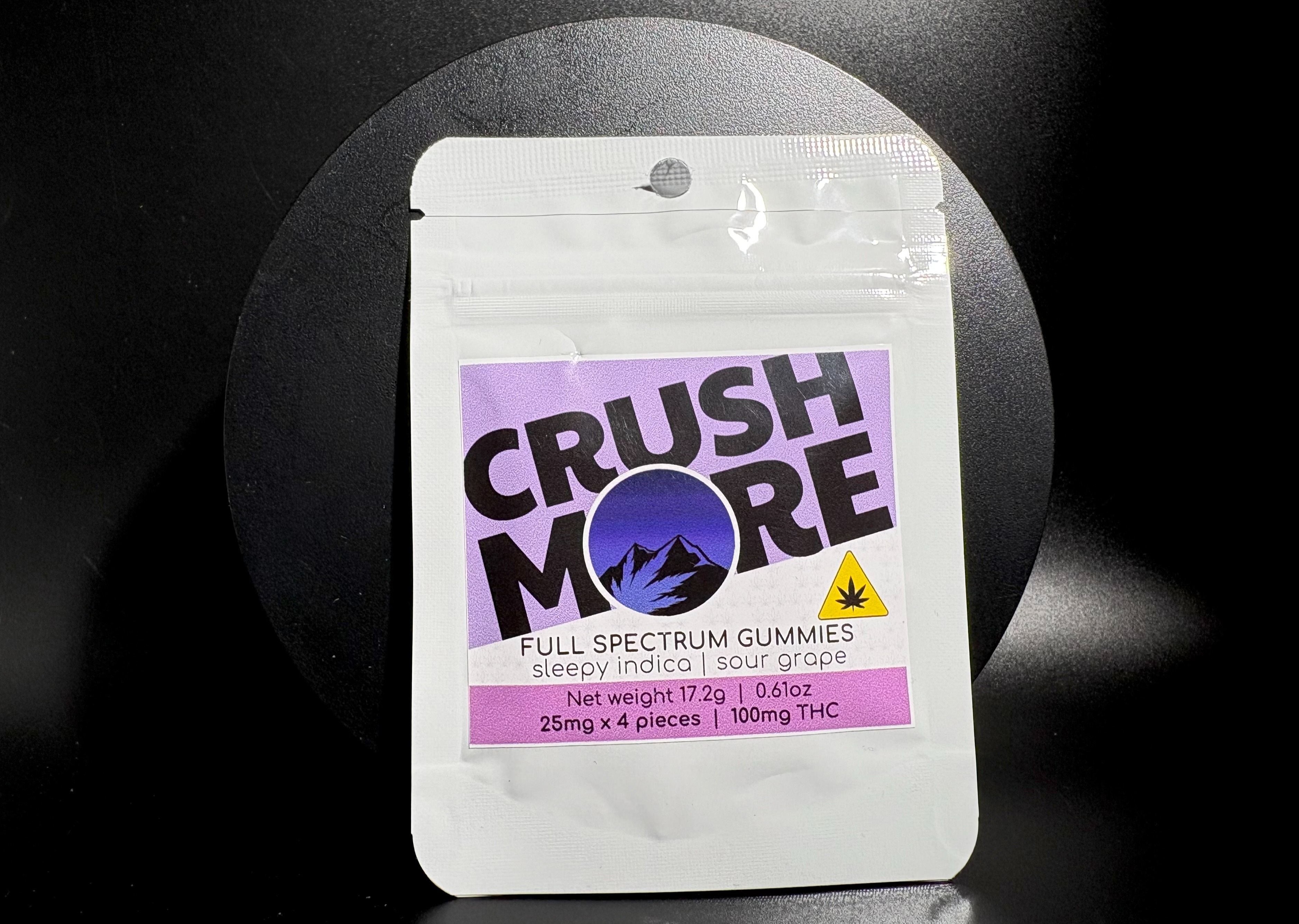 4 Piece Gummies - 100 MG - Sour Grape