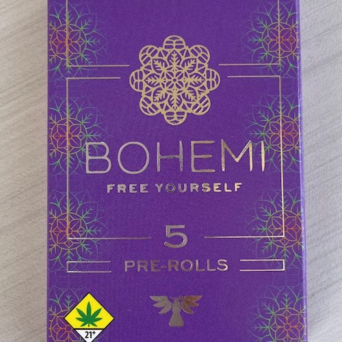 Bohemi Lemon Haze (Sativa) 5 pack (2.5g) Pre-Rolls