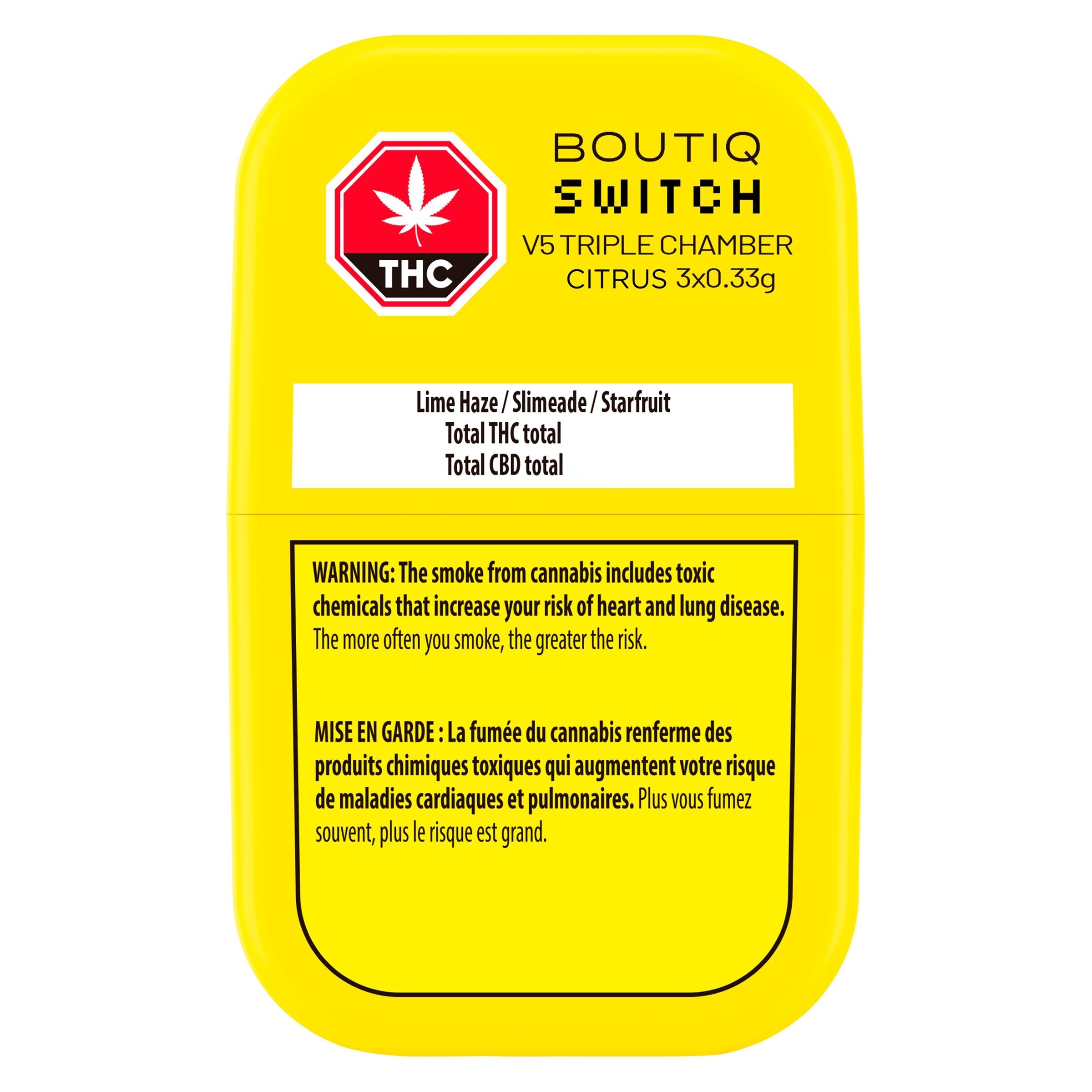 Boutiq - Switch V5 - Triple Chamber - Citrus - 1g