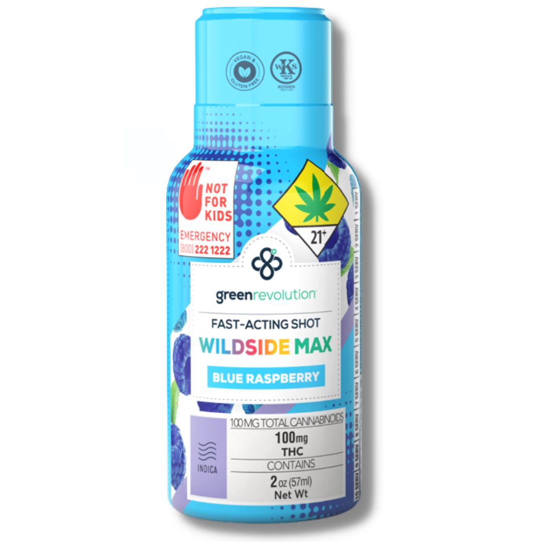 Blue Raspberry MAX Chill 20:1 THC/CBN Shot (Wildside)