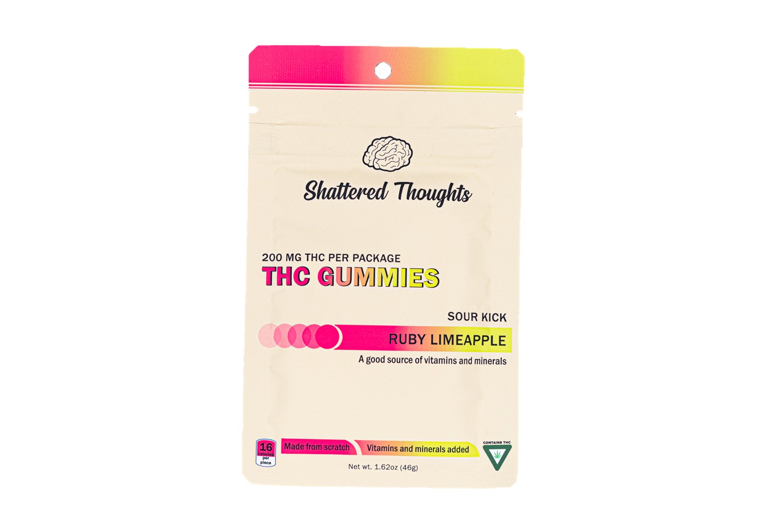 200mg Ruby LimeApple Gummies - Shattered Thoughts