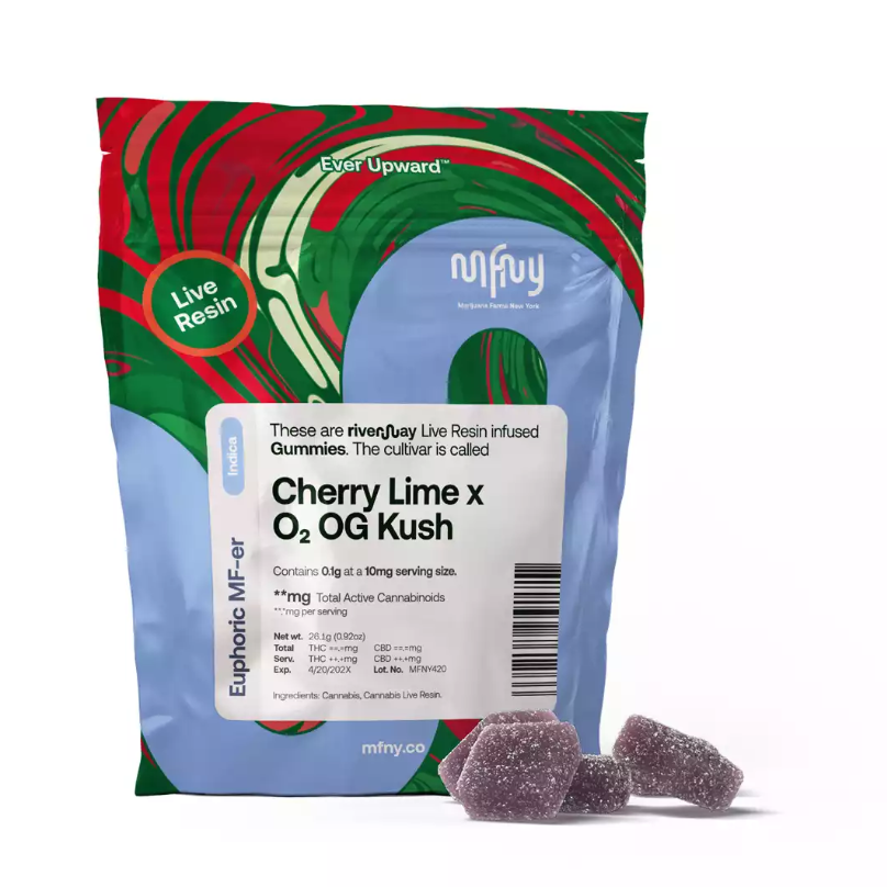 MFNY | Gummies 10 Pack | Mellow | Cherry Lime X O2 OG Kush Live Resin