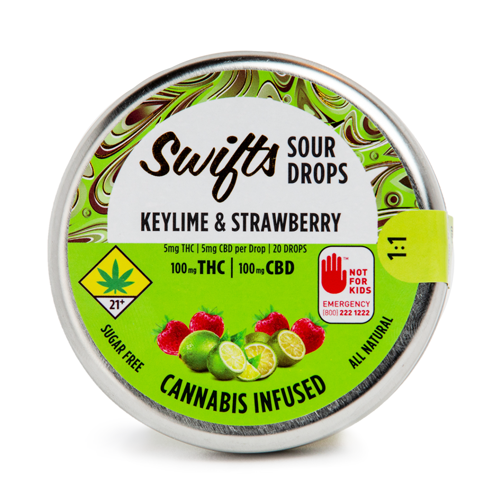 Keylime & Strawberry Sour Drops