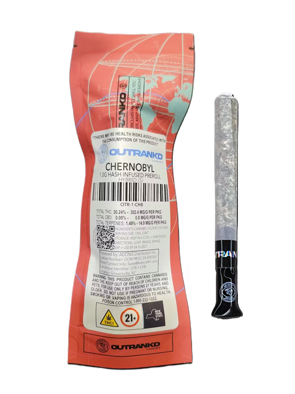 Chernobyl Hash Infused Pre Roll