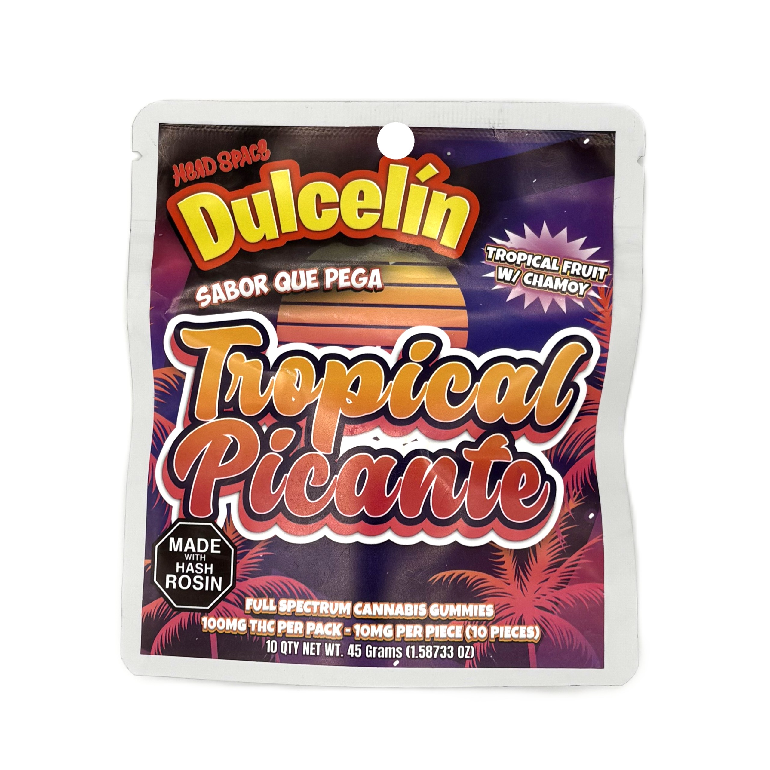 Tropical Picante Hash Rosin Gummies | 100mg | HeadSpace