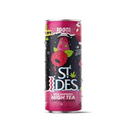ST IDES - EDIBLE (BEVERAGE) 100MG - 12 OZ - HIGH TEA - WILD RASPBERRY