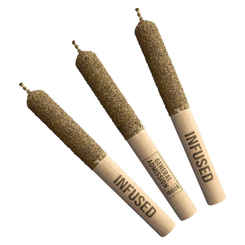 General Admission - Blackberry Jam Diamond Infused Prerolls - 3x0.5g - Indica
