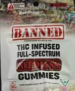Banned - Paradise Punch - 200mg  Nerdless Single Gummy