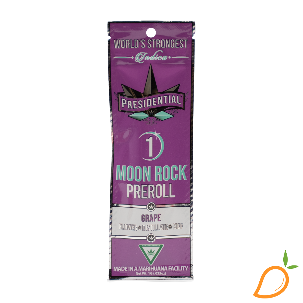 1g Grape Moonrock Infused Preroll Presidential