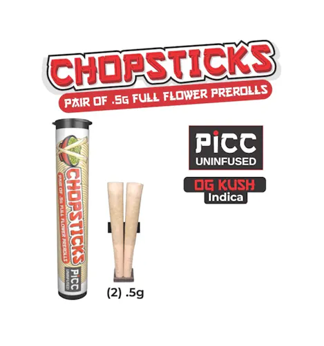 CHOPSTICKS | Pre-Roll | OG Kush | Indica | 2pk