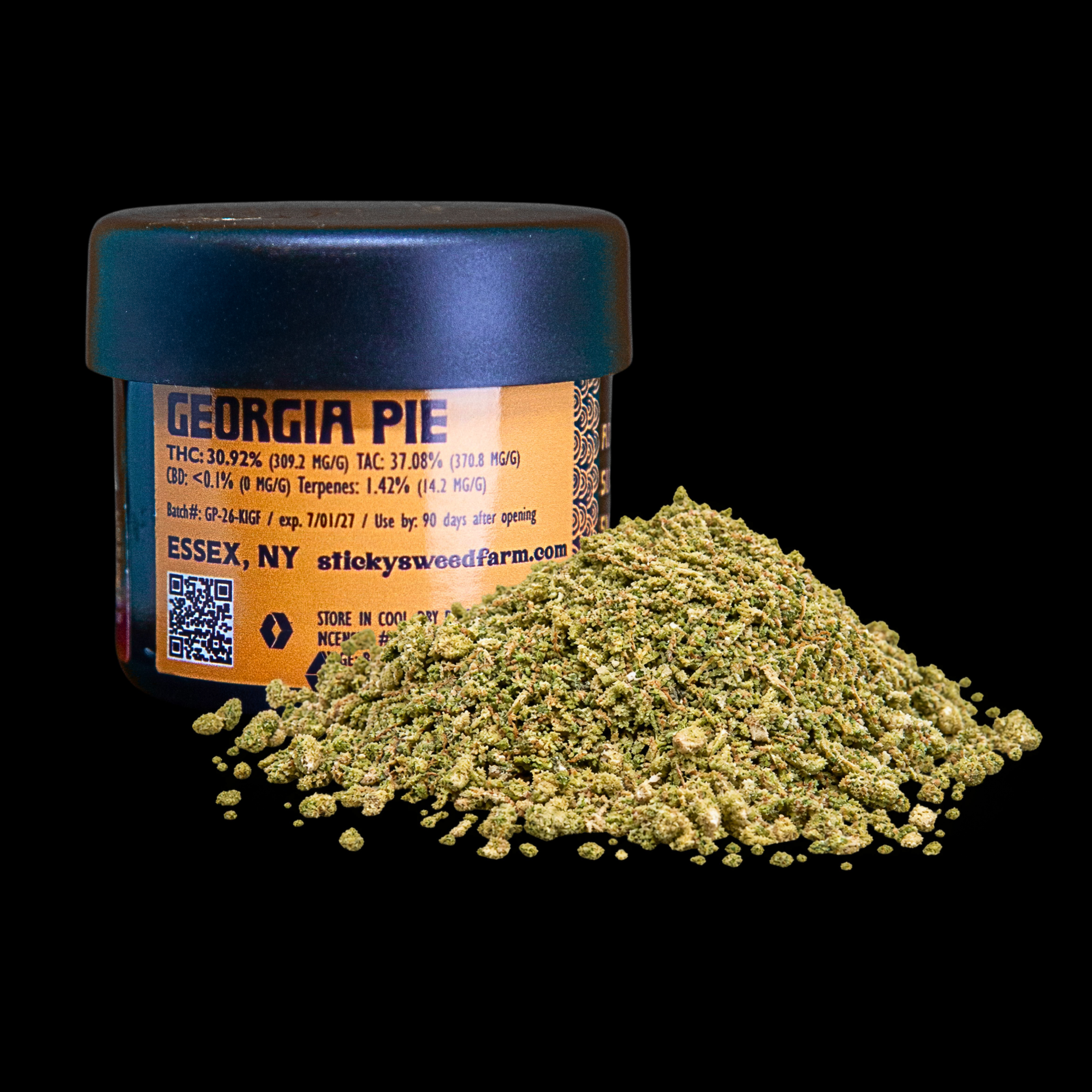 Sticky's Weed Farm | Georgia Pie | Kief Infused Ground Flower
