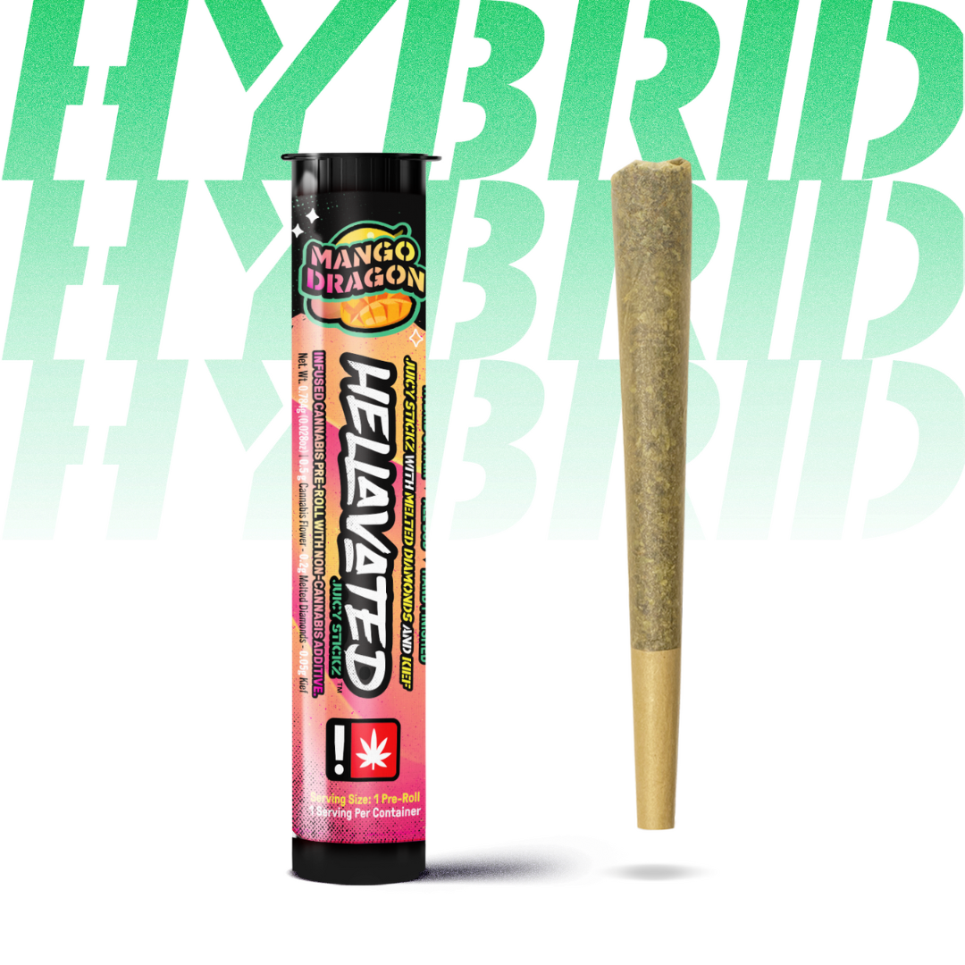 Mango Dragon | Juicy Stickz | Infused Pre-Roll 1pk | 0.75g