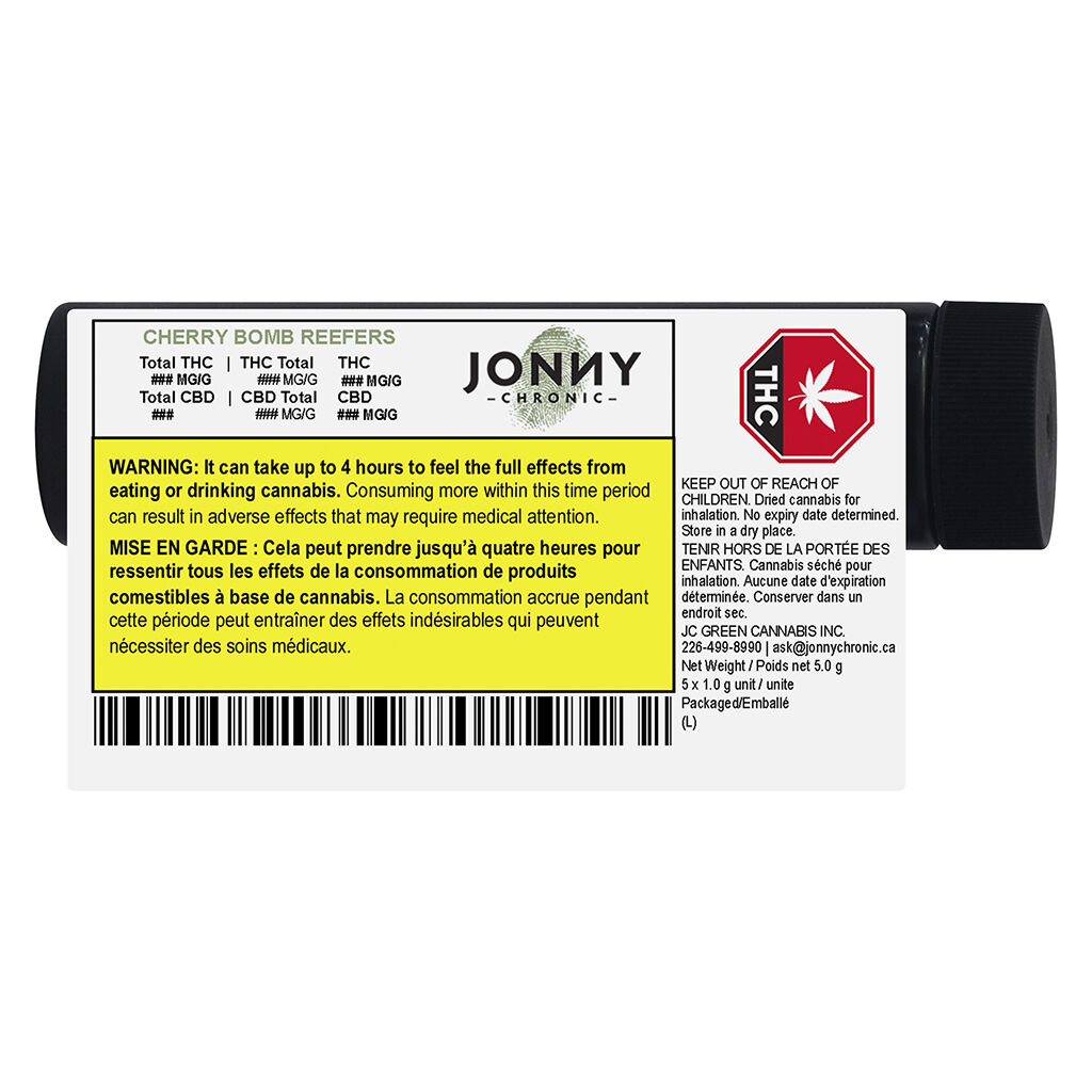 Jonny Chronic - Northern Lights Reefers - 5x1g