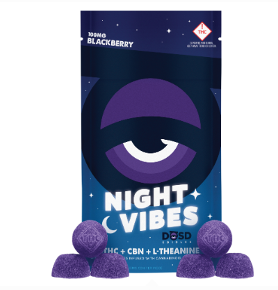Night Vibes Blackberry  1:1 THC:CBN 100mg