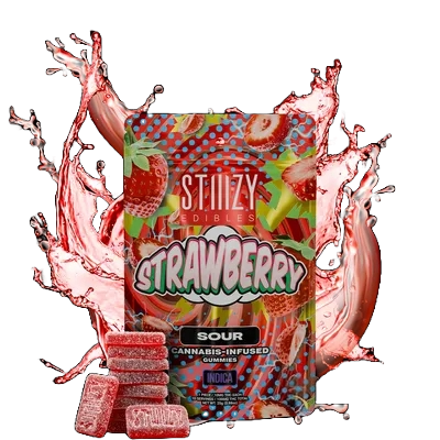 Stiiizy | Sour Strawberry | Gummies | 100mg