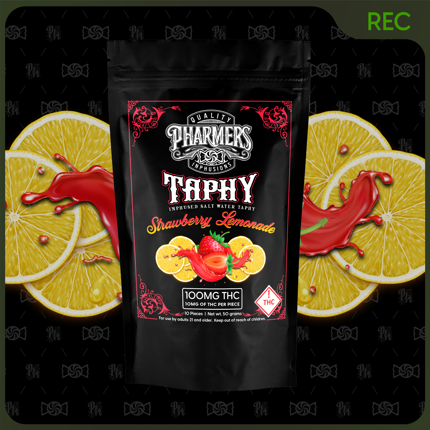 Pharmers Taphy Strawberry Lemonade-100mg