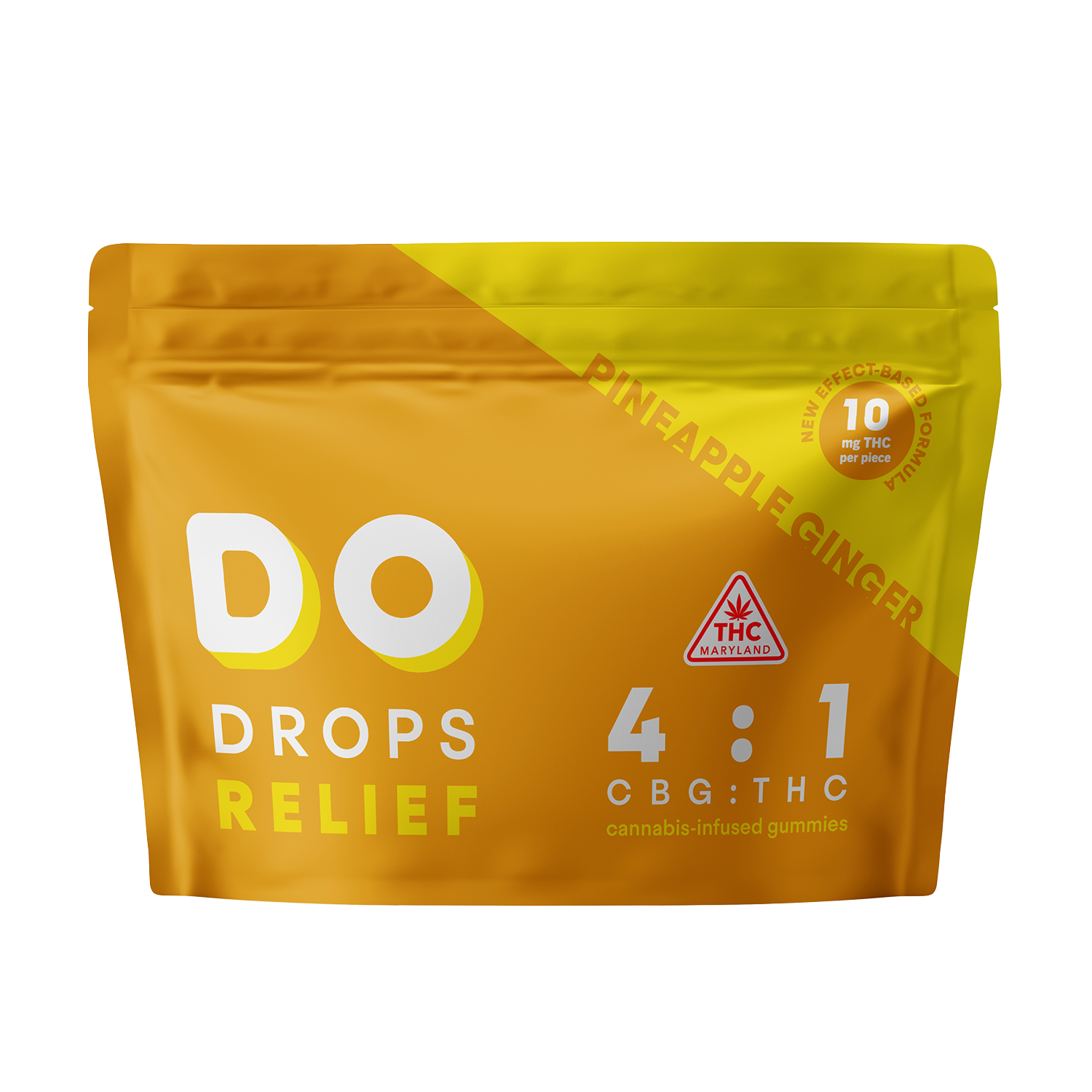 Pineapple Ginger 1:4 THC:CBG Relief Gummies 10pk I 100mg